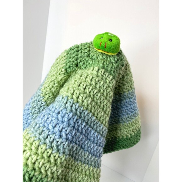 Baby Crochet Lovey Security Blanket Toy. - Picture 7 of 10